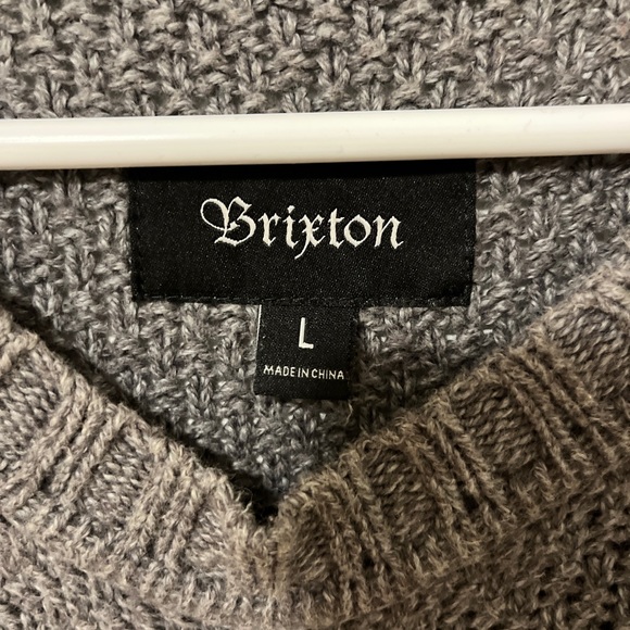 Brixton Cable Knit Sweater - L - Picture 2 of 3